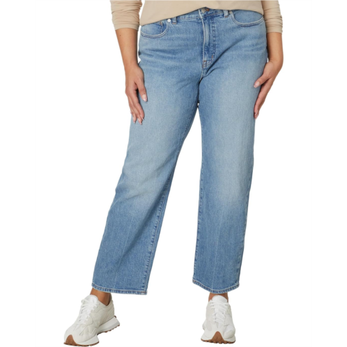 Madewell The Plus Curvy 90s Straight Jean in Rondell Wash: Crease Edition