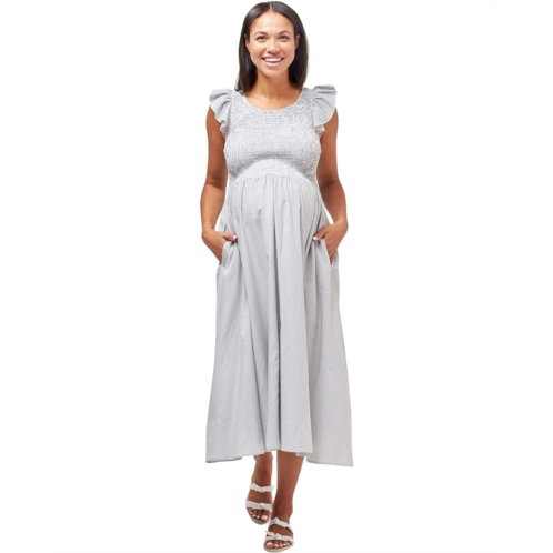 NOM Maternity Harper Smocked Maternity Dress