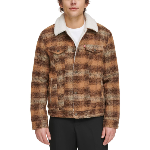 Levi  s Varsity Two-Pocket Wool Blend/Faux Leather Jacket