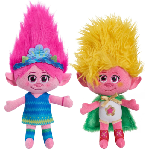 DreamWorks Trolls Band Together 8-inch Small Plush Poppy and Viva 2-piece Set, Kids Toys for Ages 3 Up by Just Play