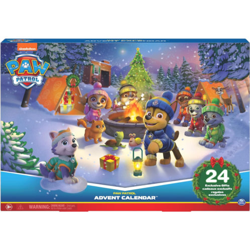 PAW Patrol: 2023 Advent Calendar with 24 Surprise Toys - Figures, Accessories and Kids Toys for Ages 3 and up