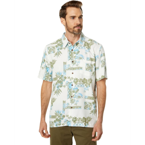 Quiksilver Waterman Stone Steps Short Sleeve Button-Up
