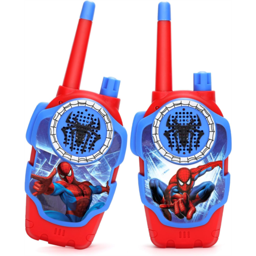 Matconly Spidey Walkie Talkies for Kids - 2 Pcs Indoor and Outdoor Spider Toys Gifts for Man Boys