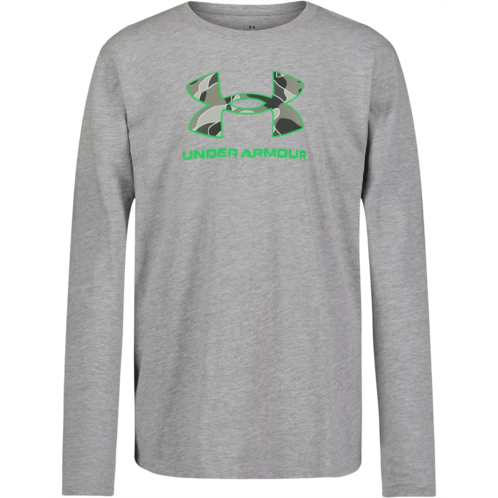 Under Armour Kids Mod Forms Logo Fill Long Sleeve Tee (Big Kids)