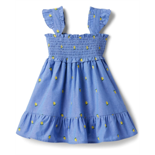 Janie and Jack Printed Chambray Dress (Toddler/Little Kids/Big Kids)