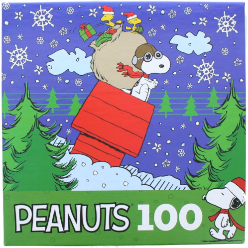 Cra-Z-Art - RoseArt - Peanuts Christmas 100PC - Snoopys Christmas DELIVERY