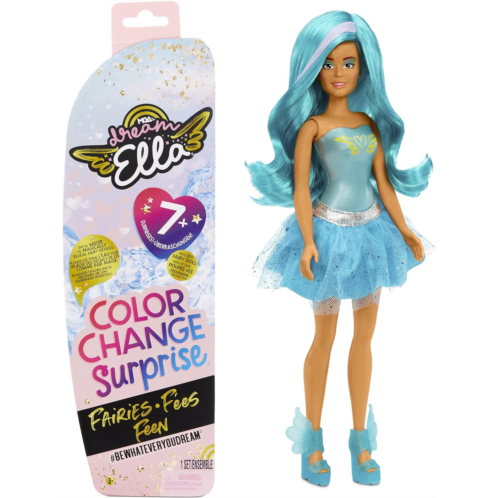 MGA Entertainment Dream Ella Color Change Surprise Fairies - DreamElla Teal 11.5 Fashion Doll,Blue,578017EUC