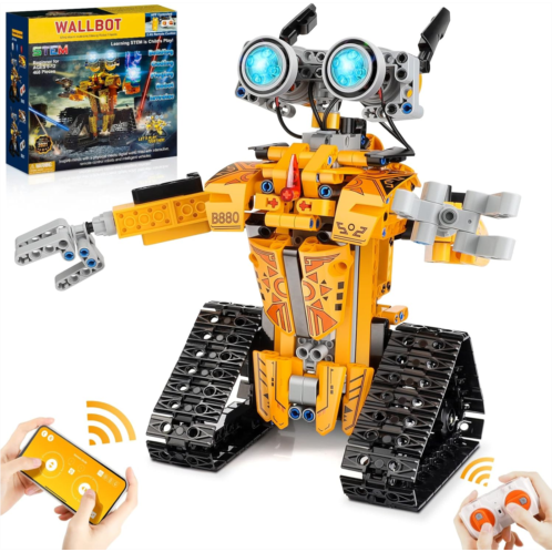 Sillbird Robot STEM Projects for Kids Ages 8-12, Remote APP Controlled Robot Building Toys Birthday Gifts for Teens Boys Girls Age 8 9 10 11 13 14+ (468 Pieces)
