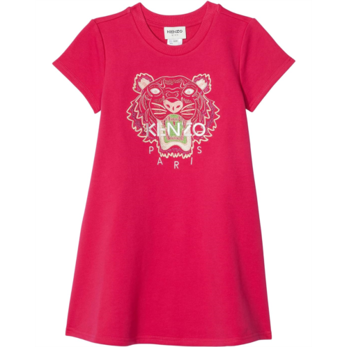 Kenzo Kids Tiger Embroidery Dress w/ Pockets (Little Kids/Big Kids)