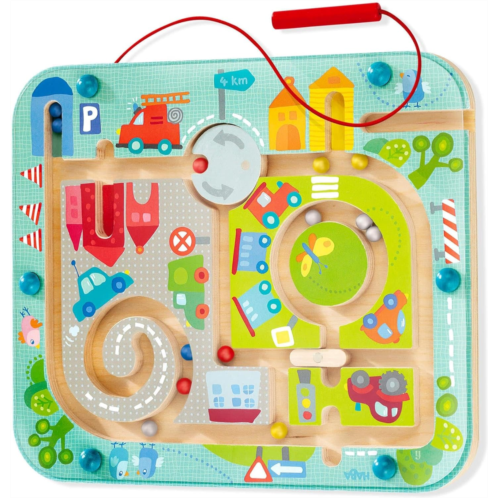 HABA Town Maze Magnetic Puzzle Game For 2 - 5 Years - Learning & Education Toys for Preschoolers
