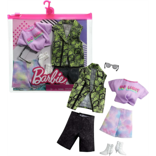 Barbie Fashion Pack with 1 Outfit & 1 Accessory Doll & 1 Each for Ken Doll, Gift for 3 to 8 Year Olds