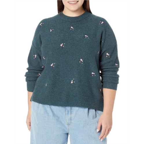 Madewell Plus Embroidered Floral Pullover