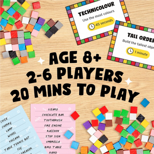 Big Potato Block Party: Colourful Block Building Family Board Game for Kids Aged 8+, Adults, Teens