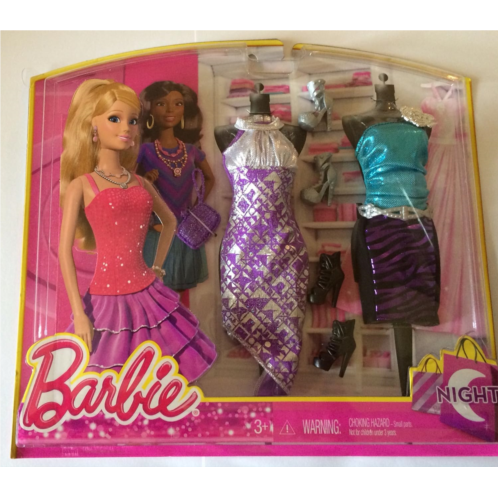 Barbie Fashion Night Looks - Purple and Turqoise Leopard