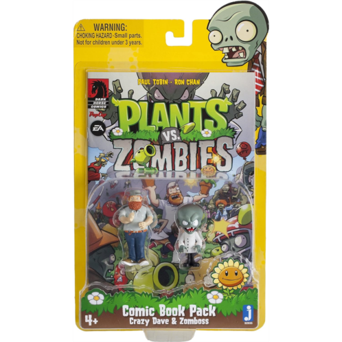 Jazwares Plants vs Zombies Comic Book Pack Action Figure, 3