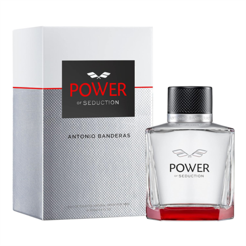 Antonio Banderas Perfumes - Power of seduction - Eau de toilette Spray for Men - Long Lasting - Masculine, Elegant and Sexy Fragance - Lavender, Apple and Woody Notes - Ideal for D