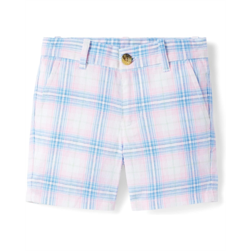 Janie and Jack Plaid Flat Front Shorts (Toddler/Little Kids/Big Kids)