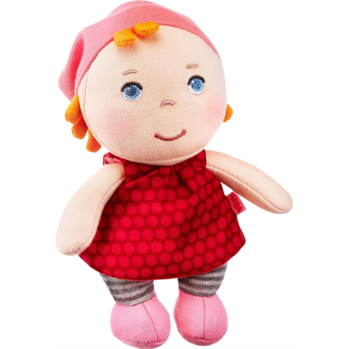 HABA Mini Soft Doll Hertha - Tiny 6 First Baby Doll from Birth and Up