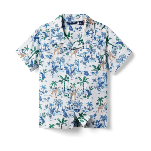 Janie and Jack Tropical Button-Up Shirt (Toddler/Little Kids/Big Kids)