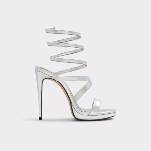 ALDO Katswirl Silver Womens Strappy sandals