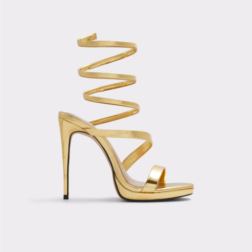 ALDO Katswirl Gold Womens Strappy sandals