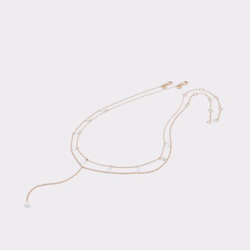 ALDO Lagrima Gold/Clear Multi Womens Necklaces
