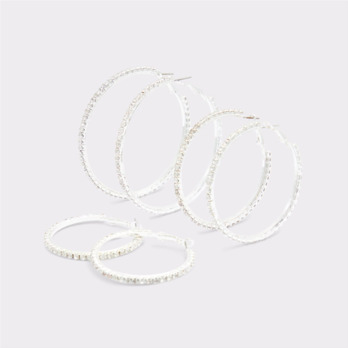 ALDO Ocoma Silver/Clear Multi Womens Earrings
