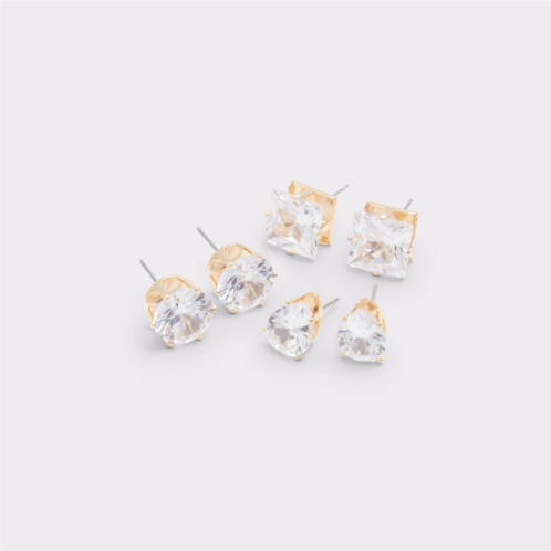 ALDO Zella Gold/Clear Multi Womens Earrings