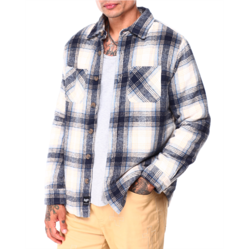Brooklyn Cloth sherpa lined flannel shacket