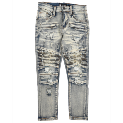 Arcade Styles distressed moto jeans (2-7)