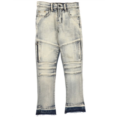 Arcade Styles moto stacked jeans (2-7)