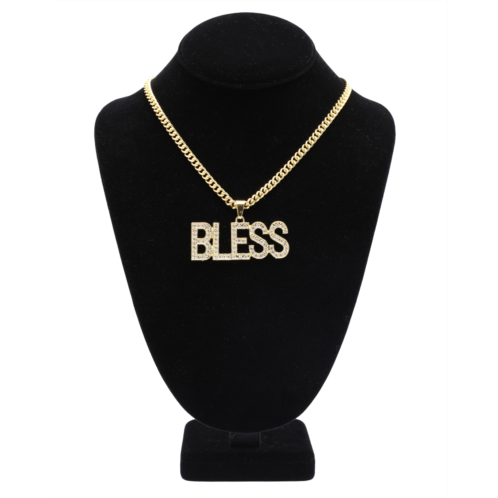 Buyers Picks 24 rope chain w/ bless crystal pendant