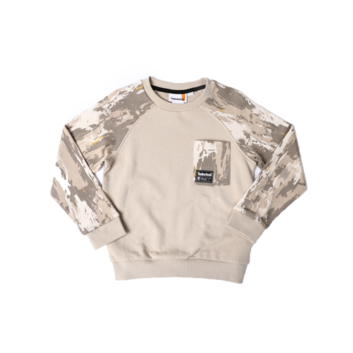 Timberland camo sleeve pullover sweatshirt (8-16)