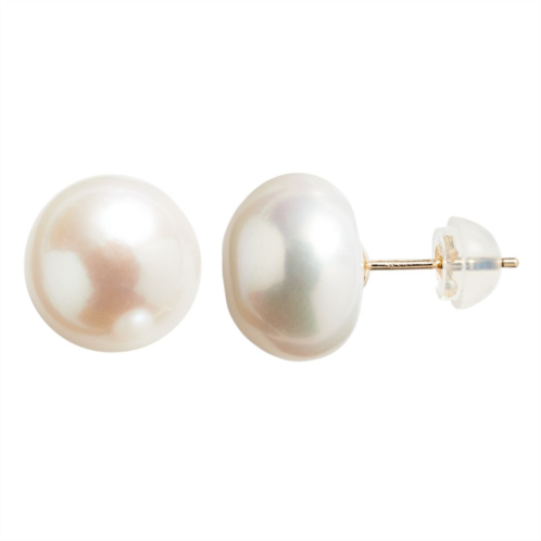 Unbranded 14k Gold Freshwater Cultured Pearl Stud Earrings