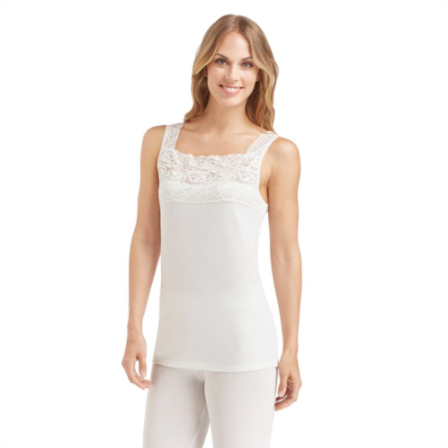 Cuddl Duds SofTech Lace-Trim Tank Top - Womens