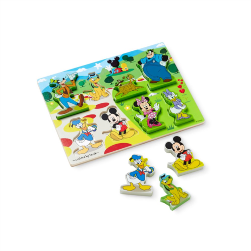 Unbranded Disney Mickey Mouse Clubhouse Wooden Chunky Puzzle by Melissa & Doug