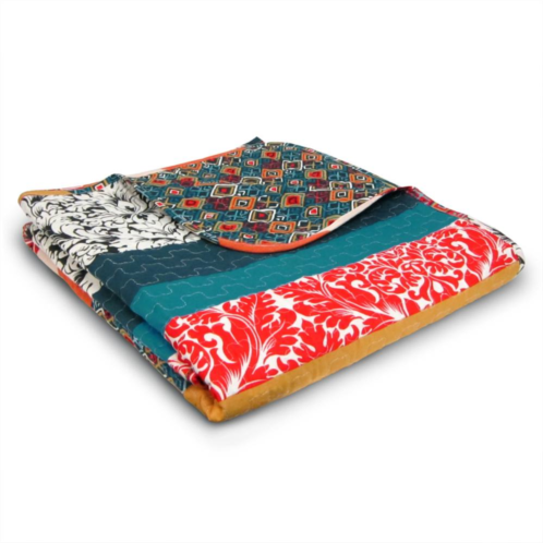 Lush Decor Quilted Reversible Throw