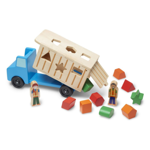 Melissa & Doug Shape Sorting Dump Truck Play Set