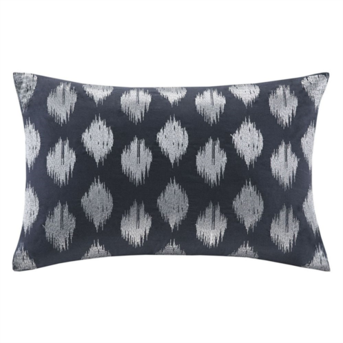 INK+IVY Nadia Dot Embroidered Oblong Throw Pillow
