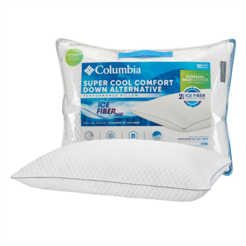 Columbia Ice Fiber Back & Stomach Sleeper Down Alternative Pillow