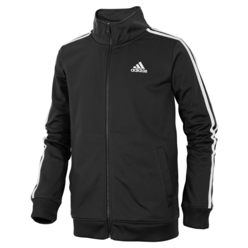 Boys adidas Climalite Front Zip Tricot Track Jacket