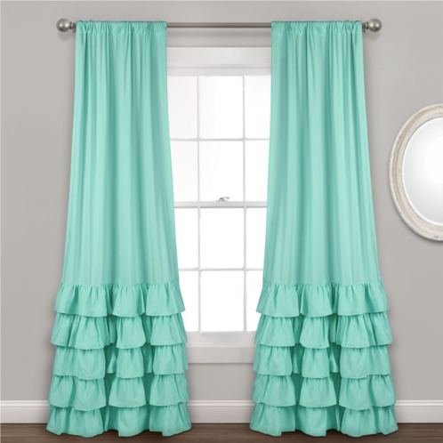 Lush Decor Allison Ruffle Window Curtains Set