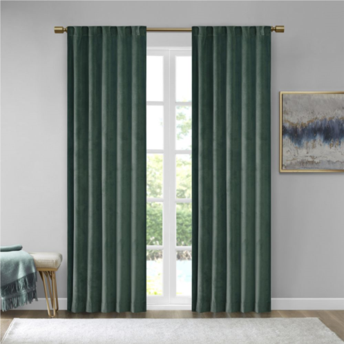 510 Design 2-pack Garett Room Darkening Velvet Rod Pocket Window Curtains