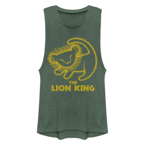 Licensed Character Juniors Disneys The Lion King Simba Painting Muscle Tank Top