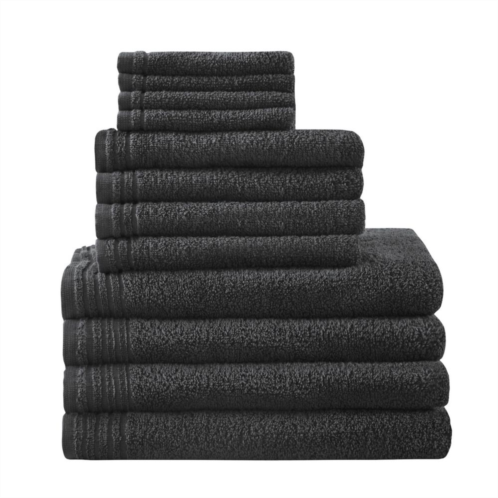 510 Design 12-piece Big Bundle Antimicrobial Cotton Quick Dry Lightweight Bath Towel Set