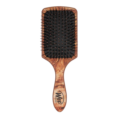 Wet Brush Paddle Shine with Argan Oil - Traditional Wood
