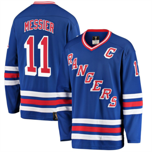Mens Fanatics Branded Mark Messier Blue New York Rangers Premier Breakaway Retired Player Jersey