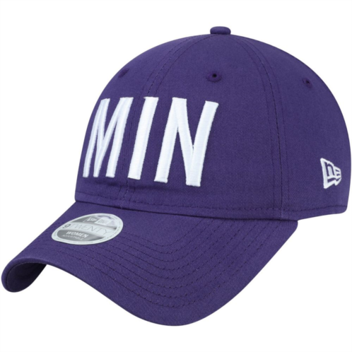 Womens New Era Purple Minnesota Vikings Team Hometown 9TWENTY Adjustable Hat