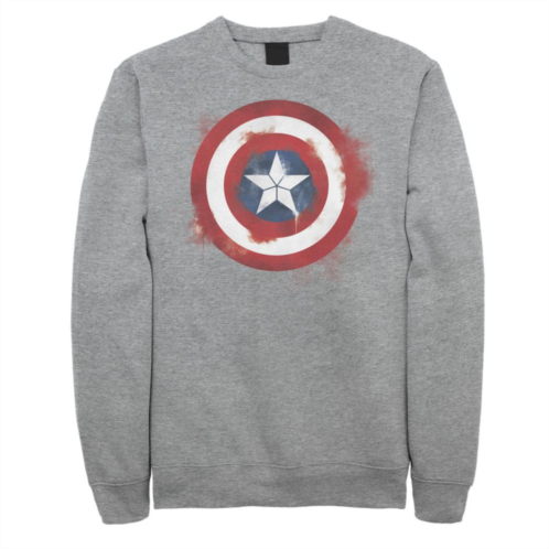 Mens Marvel Avengers Endgame Spray Paint Captain America Logo Sweatshirt