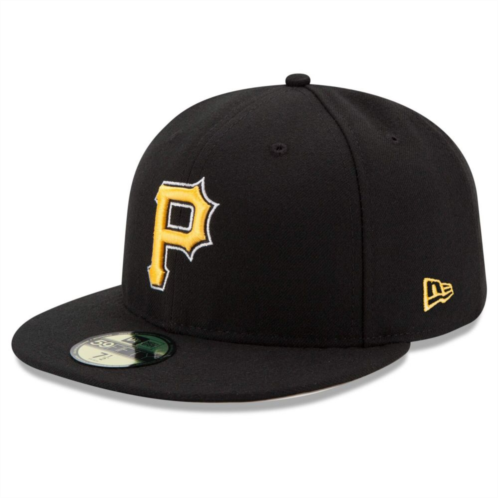 Mens New Era Black Pittsburgh Pirates Alternate Authentic Collection On-Field 59FIFTY Fitted Hat
